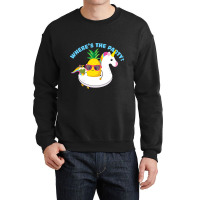 Funny Unicorn Pineapple Swingers Wheres The Party Crewneck Sweatshirt | Artistshot