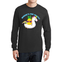 Funny Unicorn Pineapple Swingers Wheres The Party Long Sleeve Shirts | Artistshot