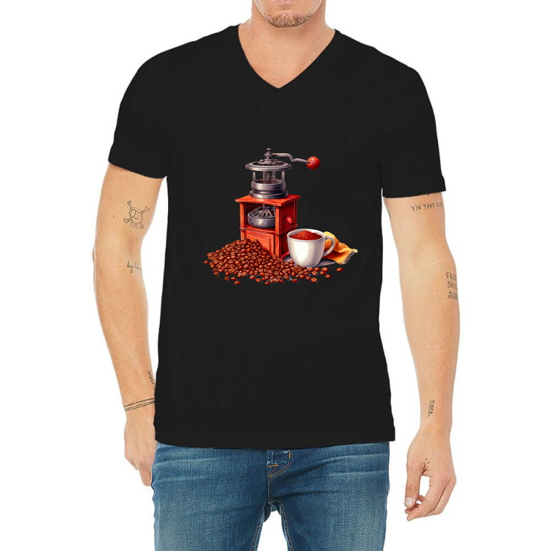 Coffee Clipart 3 V-neck Tee | Artistshot