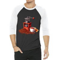 Coffee Clipart 3 3/4 Sleeve Shirt | Artistshot