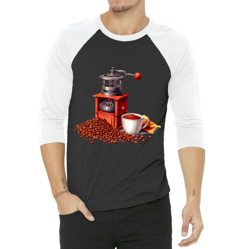 Coffee Clipart 3 3/4 Sleeve Shirt | Artistshot