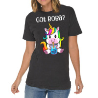 Got Boba Unicorn Boba Tea Kawaii Unicorn Bubble Te Vintage T-shirt | Artistshot