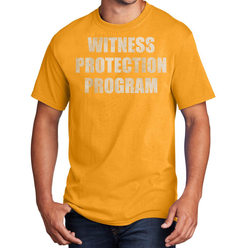 Witness Protection Program Costume Halloween Men Basic T-shirt | Artistshot