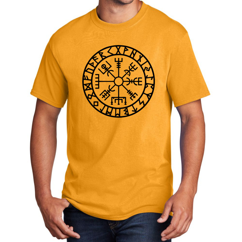 The Vegvisir   Norse Mythology Basic T-shirt by cm-arts | Artistshot