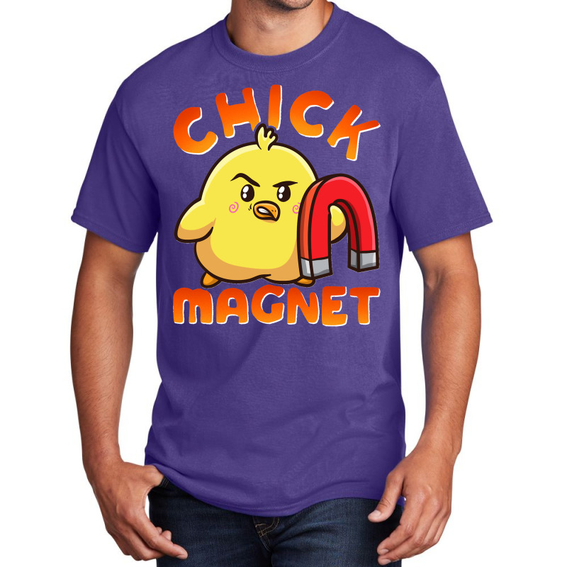 Chick Magnet Funny Halloween Costume Magnetic Little Chicken Long Basic T-shirt by MICHAELFRANCISSMITH | Artistshot