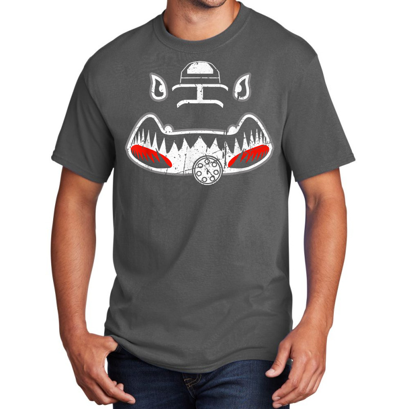 A-10 Thunderbolt Ii Warthog Nose Art Shark Mouth Vulcan Basic T-shirt | Artistshot