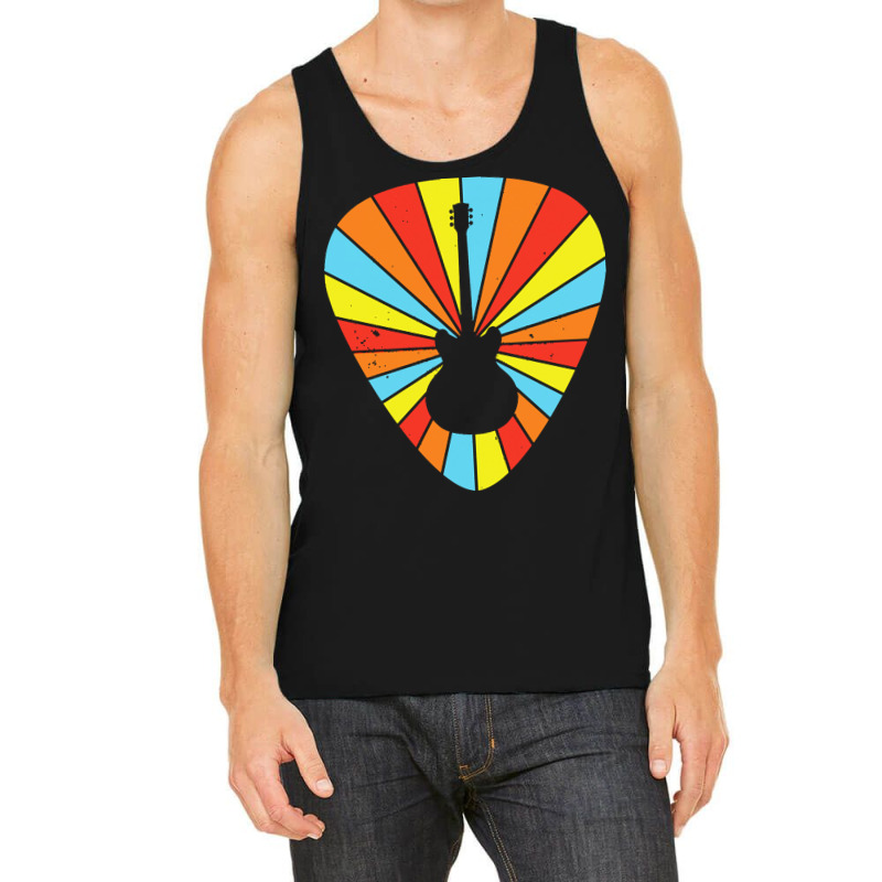 Guitar Pick T  Shirt Guitar Pick Electric Guitar Colorful Theme T  Shi Tank Top by protectiveblackening | Artistshot