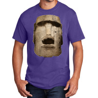 Easter Island Moai Statue Monolith World Mystery Basic T-shirt | Artistshot