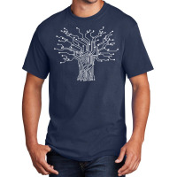 Electronics Technician Binary Tree - Electrical Engineer Basic T-shirt | Artistshot