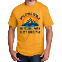 New River Gorge National Park West Virginia Mountain Hiking T-shirt Basic T-shirt | Artistshot