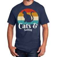 Cats And Sailing Basic T-shirt | Artistshot