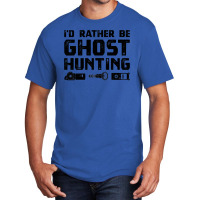 Funny Ghost Investigator  Paranormal Hunt Tee Apparel Basic T-shirt | Artistshot