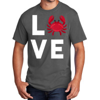 I Love Crabs Cute Crab Lover Crustacean Seafood Crab Basic T-shirt | Artistshot