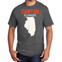 Canton Illinois Usa State America Travel Illinoisan Basic T-shirt | Artistshot