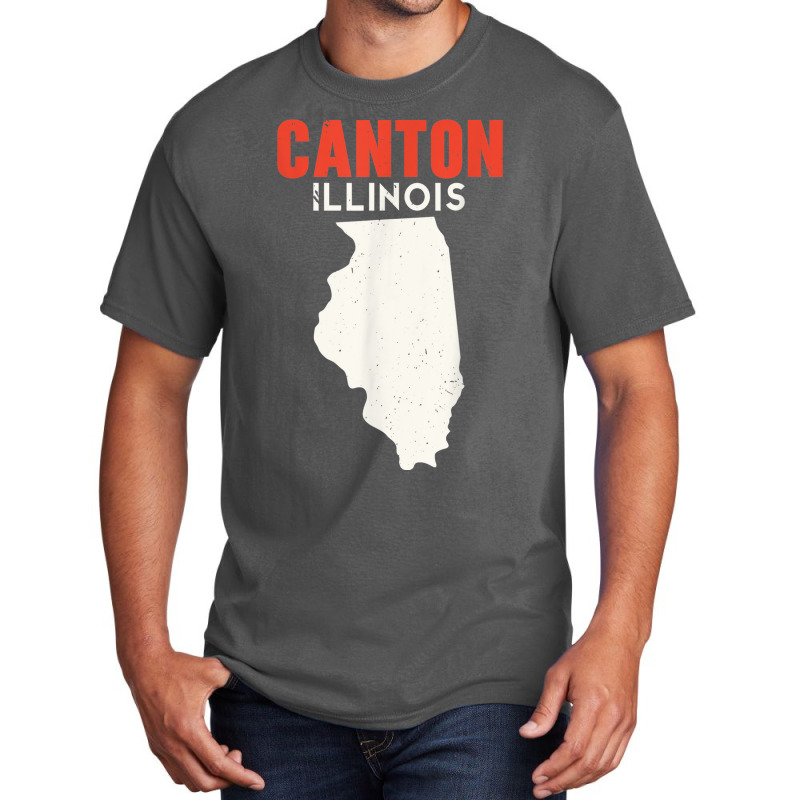 Canton Illinois Usa State America Travel Illinoisan Basic T-shirt | Artistshot