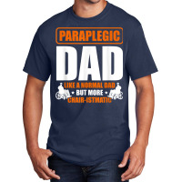 Mens Paraplegic Dad Handicapped Disability Fathers Day Basic T-shirt | Artistshot