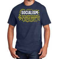 Socialist Socialism Definition Libertarian Capitalism Anti C Basic T-shirt | Artistshot