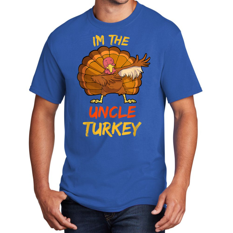 Uncle Turkey Matching Family Group Thanksgiving Party Pajama Basic T-shirt | Artistshot