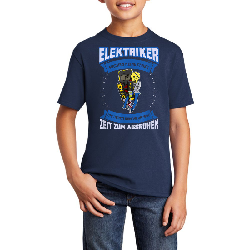 Electrician Electricity Electrician Lighting Technician T Shirt Basic Youth T-shirt by puetzee | Artistshot