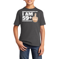 Milestone 60th Birthday   Gag Bday Joke Gift Idea 59+1 Basic Youth T-shirt | Artistshot