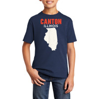 Canton Illinois Usa State America Travel Illinoisan Basic Youth T-shirt | Artistshot