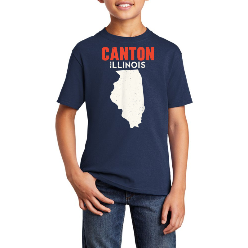 Canton Illinois Usa State America Travel Illinoisan Basic Youth T-shirt | Artistshot