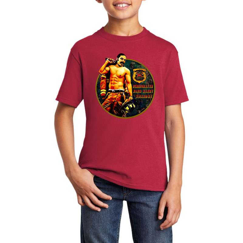 Purgatory Volunteer Fire Dept - Doc Holliday Basic Youth T-shirt by laurynvanhoose | Artistshot