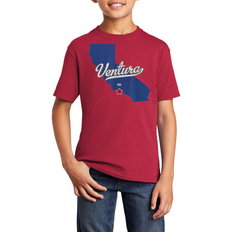 Ventura California Ca Map T Shirt Basic Youth T-shirt | Artistshot