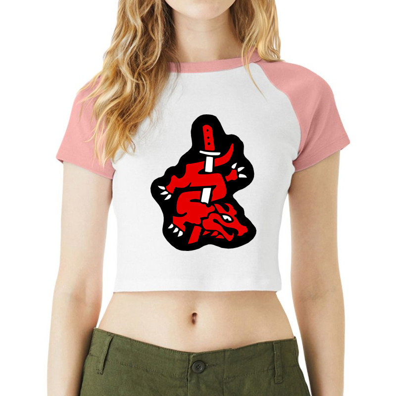 Master Of Silence Symbol Music Raglan Crop Top by yeldarmamozit | Artistshot