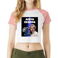 Anita Ekberg Raglan Crop Top | Artistshot