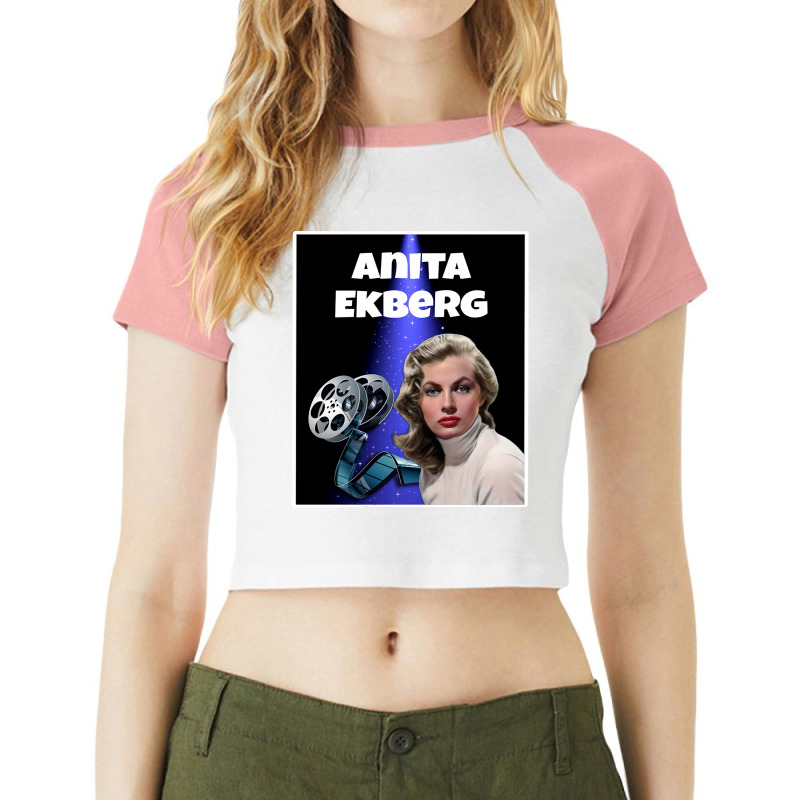 Anita Ekberg Raglan Crop Top by ROBERT BRIDGES | Artistshot