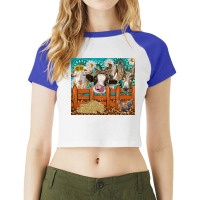 Western Farm Animals Raglan Crop Top | Artistshot