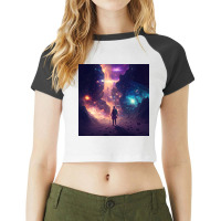 Traveller Man Photography Raglan Crop Top | Artistshot