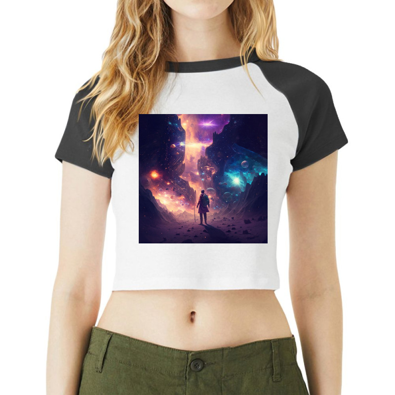 Traveller Man Photography Raglan Crop Top by Creative Corner | Artistshot