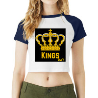 Kings Day Raglan Crop Top | Artistshot