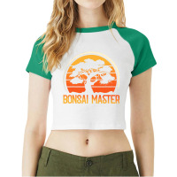 Bonsai Master Funny Miniature Japanese Bonsai Tree Raglan Crop Top | Artistshot