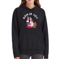 Gamer Boy Unicorn Gaming Cute Video Game Vintage Hoodie | Artistshot