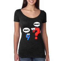 Grammar Punctuation Teacher Writer Women's Triblend Scoop T-shirt | Artistshot