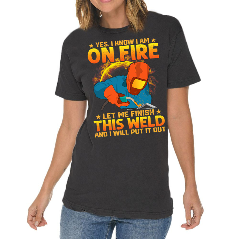 Funny Saying Welding Strong Welder Funny Quote Vintage T-shirt | Artistshot