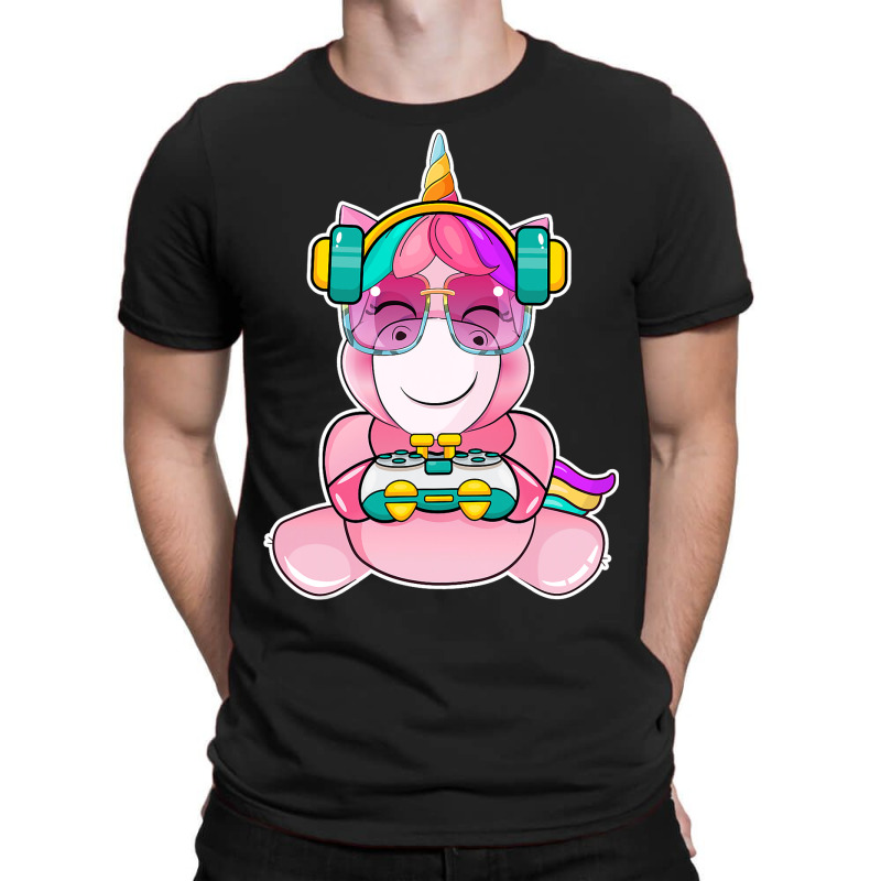 Gamer Girl Unicorn Gaming Cute Video Game Women Gi T-shirt | Artistshot