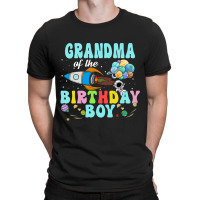 Grandma Of The Birthday Astronaut Boy Space Party T-shirt | Artistshot