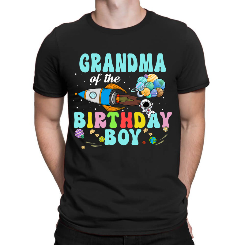 Grandma Of The Birthday Astronaut Boy Space Party T-shirt | Artistshot