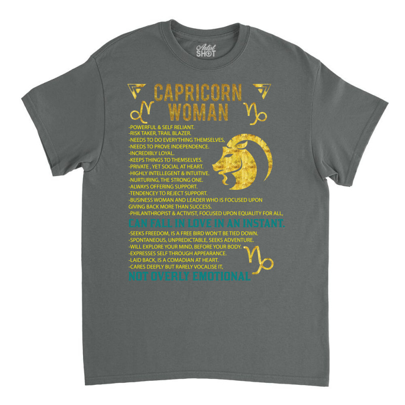 Capricorn Woman Classic T-shirt by SabriAcar | Artistshot