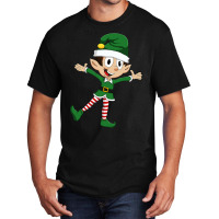 Happy Cute Little Elf Christmas Xmas Seasonal Holi Basic T-shirt | Artistshot