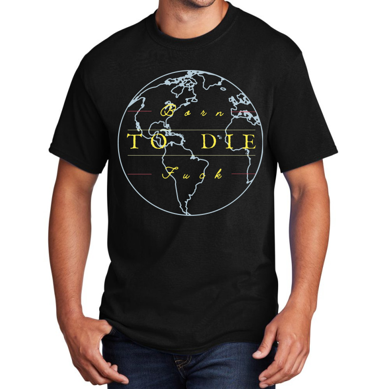 Borntodie  Globe Earth Mapping Basic T-shirt | Artistshot