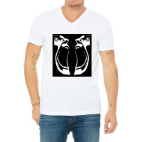 Scream Face V-neck Tee | Artistshot