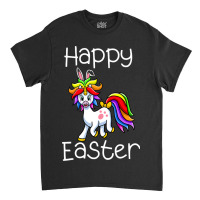 Happy Easter Cute Unicorn Face Funny Easter Day Wo Classic T-shirt | Artistshot