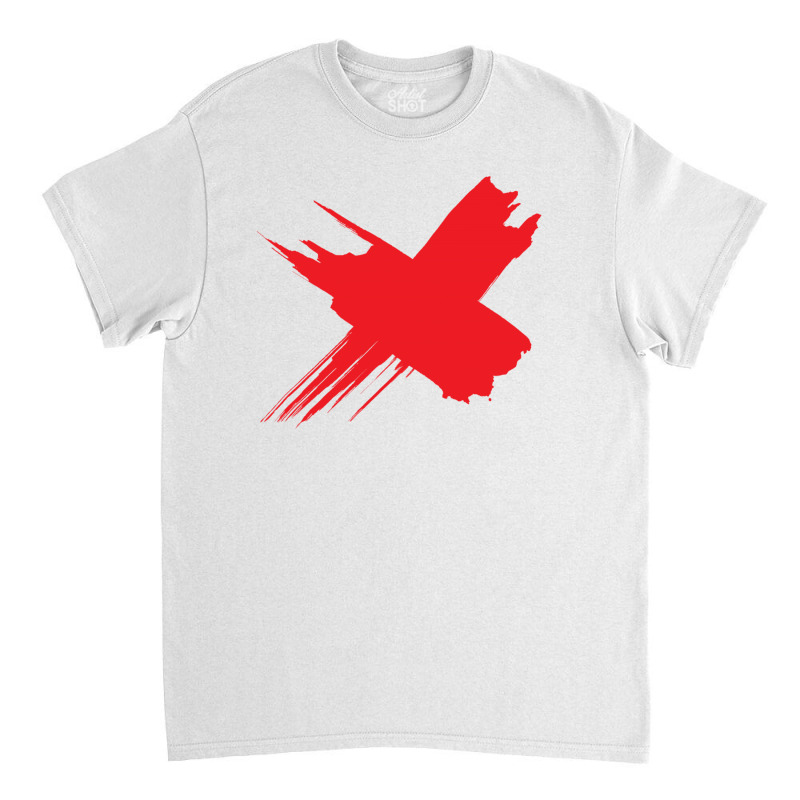 Red X Classic T-shirt | Artistshot