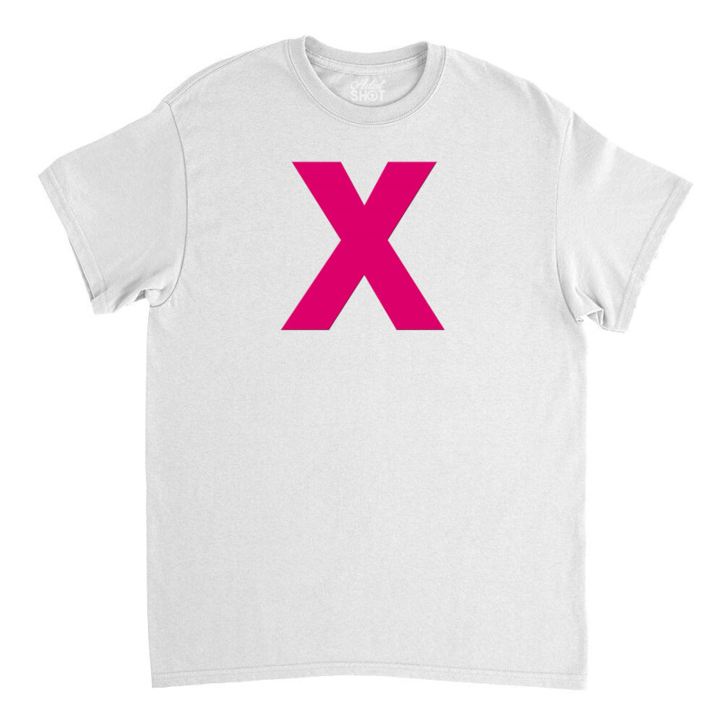 Pink X Classic T-shirt | Artistshot