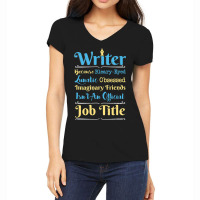 I Am Writer Author Funny Writers Gift Women's V-neck T-shirt | Artistshot